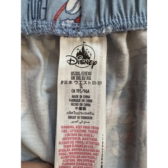 Disney Mickey Mouse Pajama Set PJs Women's XXL Shorts Lightweight Blue - Picture 4 of 6